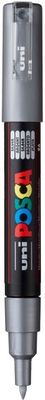 POSCA PC-1M PAINT MARKER X FINE TAPERED BULLET TIP SILVER