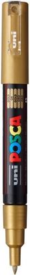 POSCA PC-1M PAINT MARKER X FINE TAPERED BULLET TIP GOLD