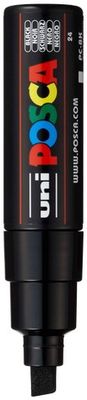 POSCA PC-8K PAINT MARKER BROAD CHISEL TIP BLACK