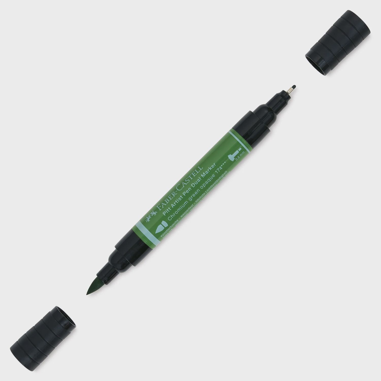 PITT ARTIST PEN DUAL MARKER INDIA INK CHROME GREEN OPAQUE