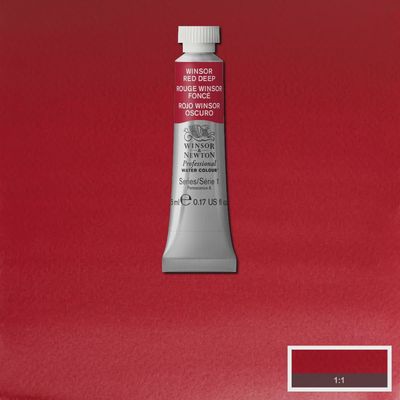 PROFESSIONAL WATERCOLOUR WINSOR RED DEEP 5ML