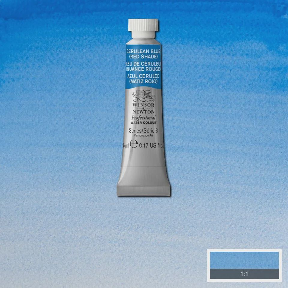 PROFESSIONAL WATER COLOUR CERULEAN BLUE RED SHADE 5ML