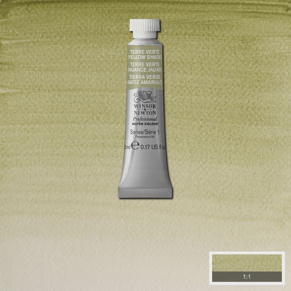 PROFESSIONAL WATER COLOUR TERRE VERTE YELLOW SHADE 5ML