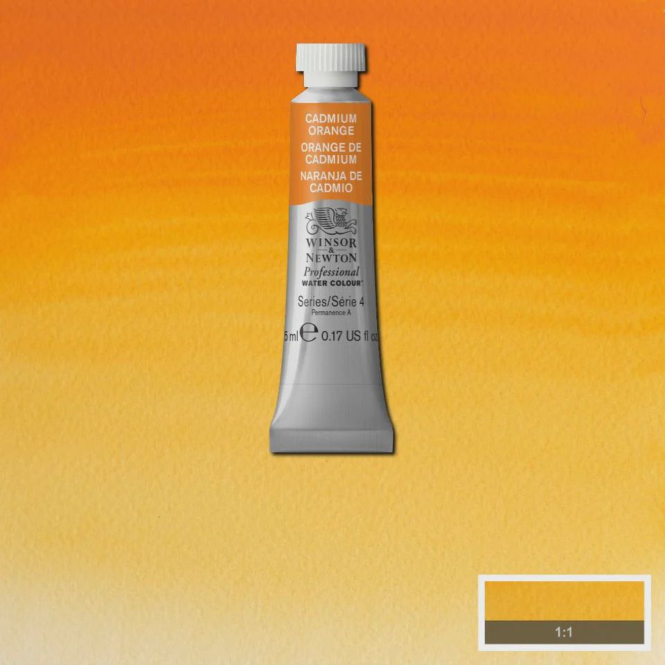 PROFESSIONAL WATERCOLOUR CADMIUM ORANGE 5ML