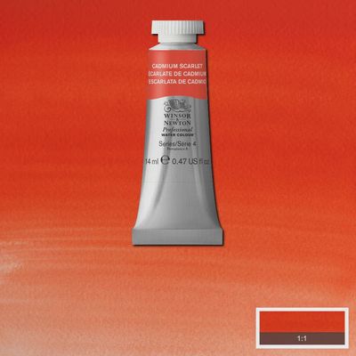 PROFESSIONAL WATERCOLOUR CADMIUM SCARLET 14ML