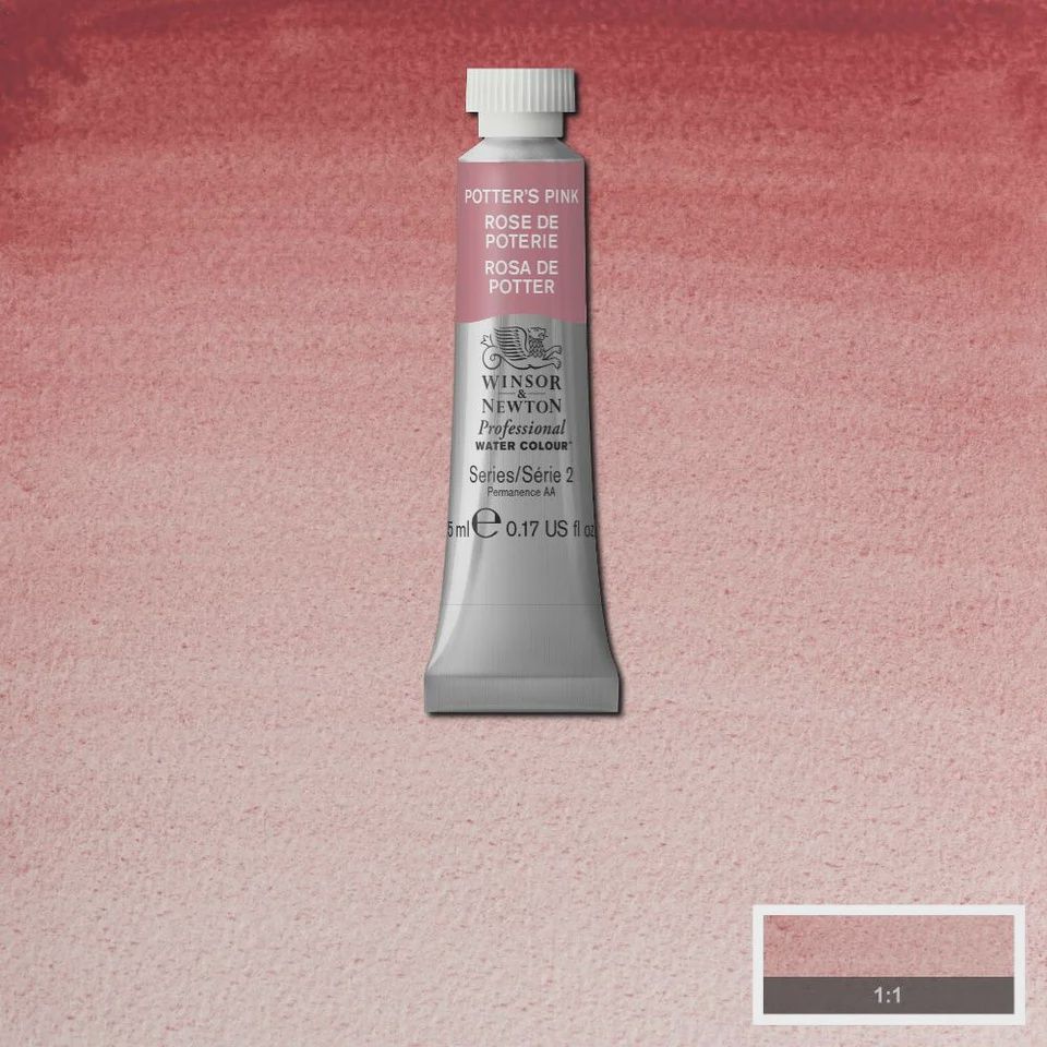 PROFESSIONAL WATER COLOUR POTTERS PINK 5ML