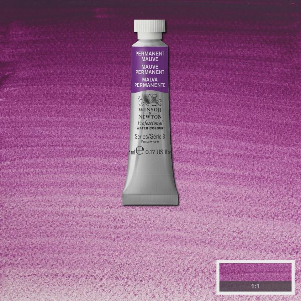 PROFESSIONAL WATER COLOUR PERMANENT MAUVE 5ML