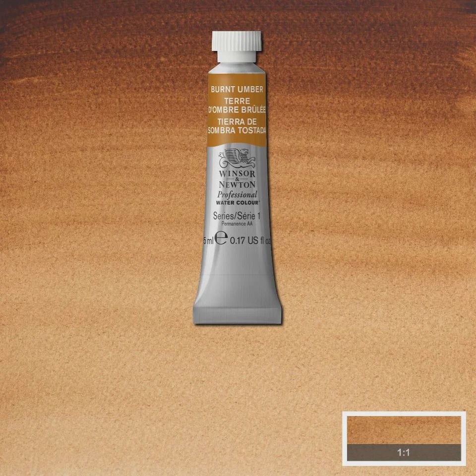 PROFESSIONAL WATER COLOUR BURNT UMBER 5ML