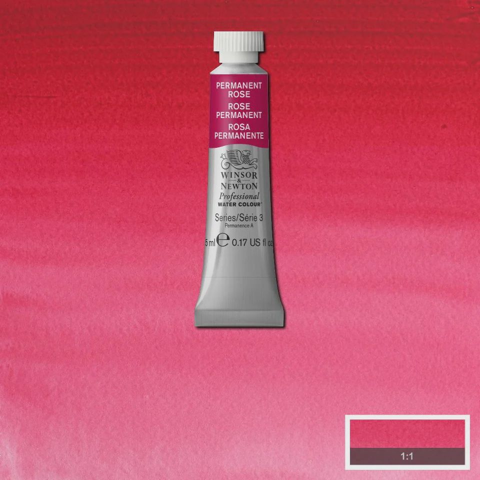 PROFESSIONAL WATER COLOUR PERMANENT ROSE 5ML