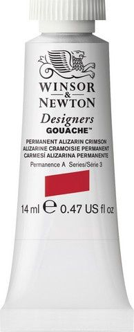DESIGNERS GOUACHE PERMANENT ALIZARIN CRIMSON 14ML