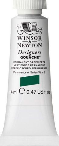 DESIGNERS GOUACHE PERMANENT GREEN DEEP 14ML