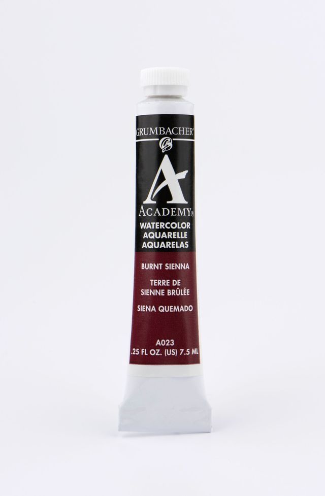 ACADEMY WATERCOLOR BURNT SIENNA 7.5ML