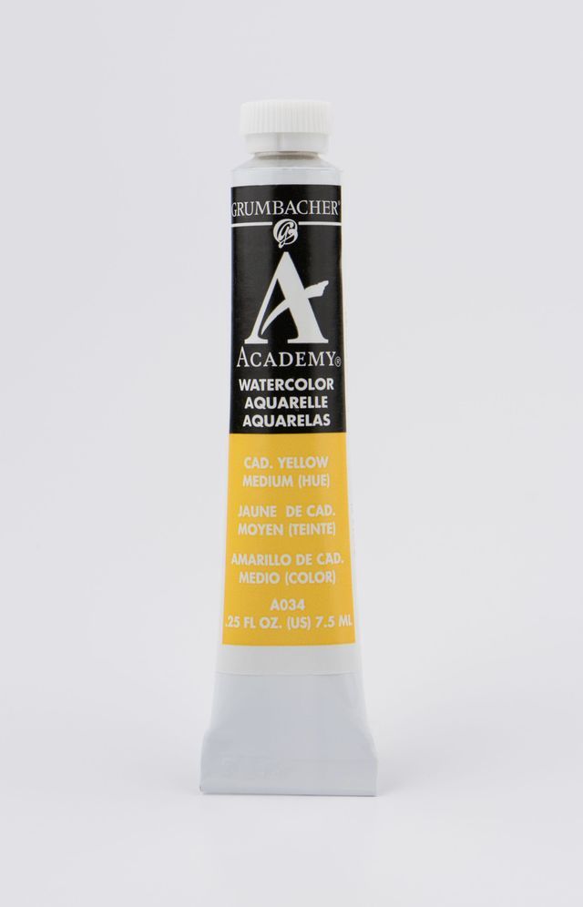 ACADEMY WATERCOLOR CADMIUM YELLOW MEDIUM 7.5ML