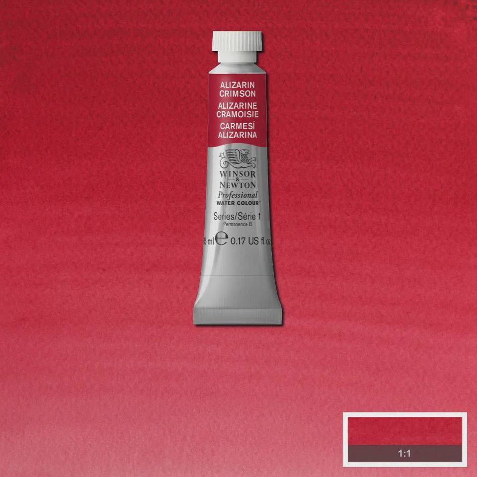 PROFESSIONAL WATER COLOUR ALIZARIN CRIMSON 5ML