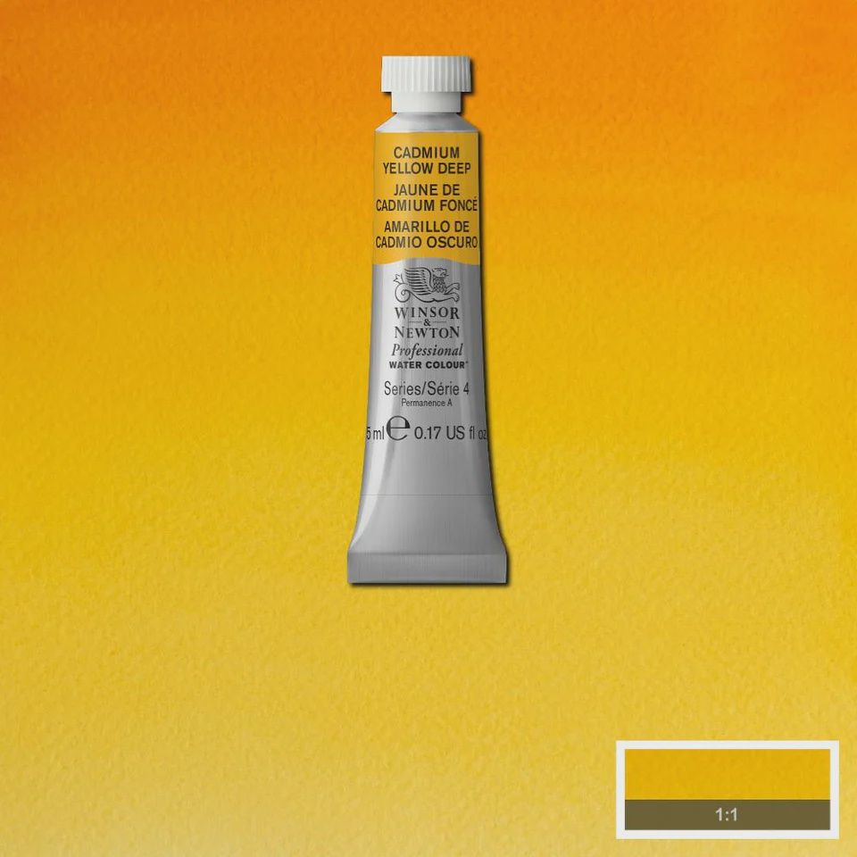 PROFESSIONAL WATER COLOUR CADMIUM YELLOW DEEP 5ML