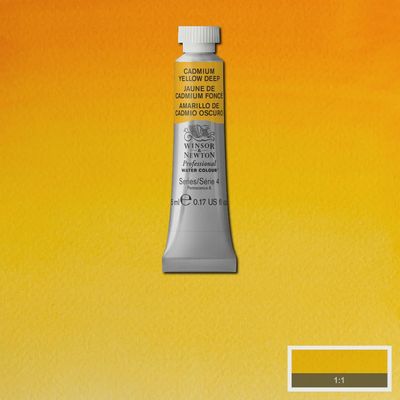 PROFESSIONAL WATERCOLOUR CADMIUM YELLOW DEEP 5ML