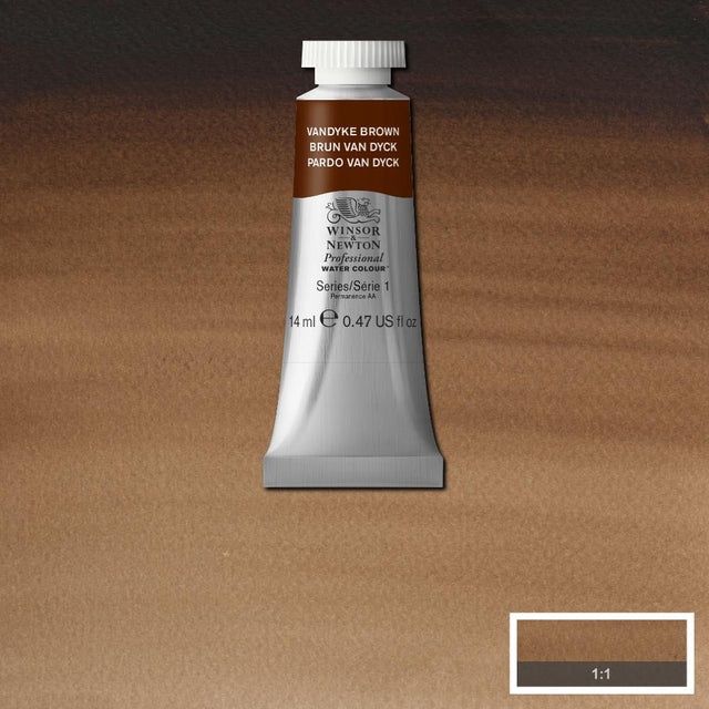 PROFESSIONAL WATERCOLOUR VANDYKE BROWN 14ML