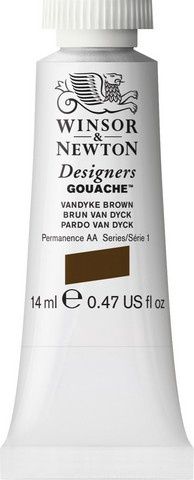 DESIGNERS GOUACHE VANDYKE BROWN 14ML