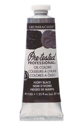 PRE-TESTED OIL IVORY BLACK 37ML