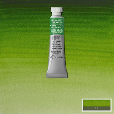 PROFESSIONAL WATERCOLOUR PERMANENT SAP GREEN 5ML