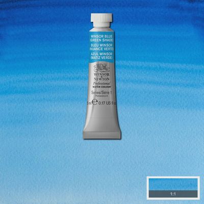 PROFESSIONAL WATERCOLOUR WINSOR BLUE GREEN SHADE 5ML
