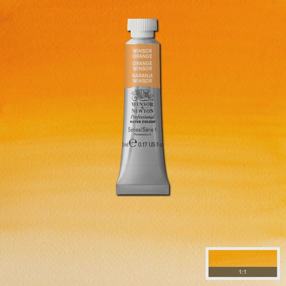 PROFESSIONAL WATER COLOUR WINSOR ORANGE 5ML