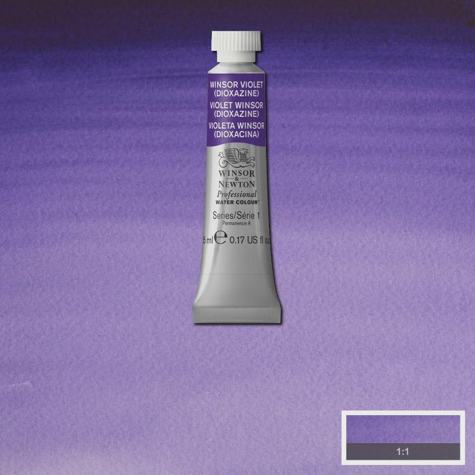 PROFESSIONAL WATER COLOUR WINSOR VIOLET DIOXAZINE 5ML