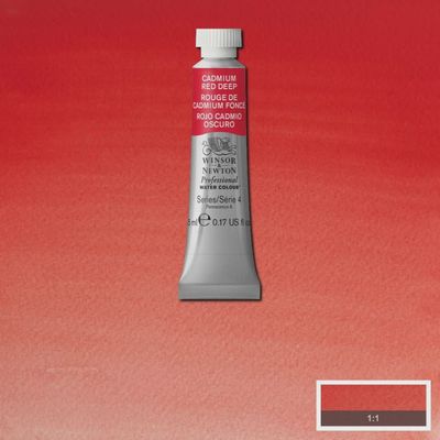 PROFESSIONAL WATERCOLOUR CADMIUM RED DEEP 5ML
