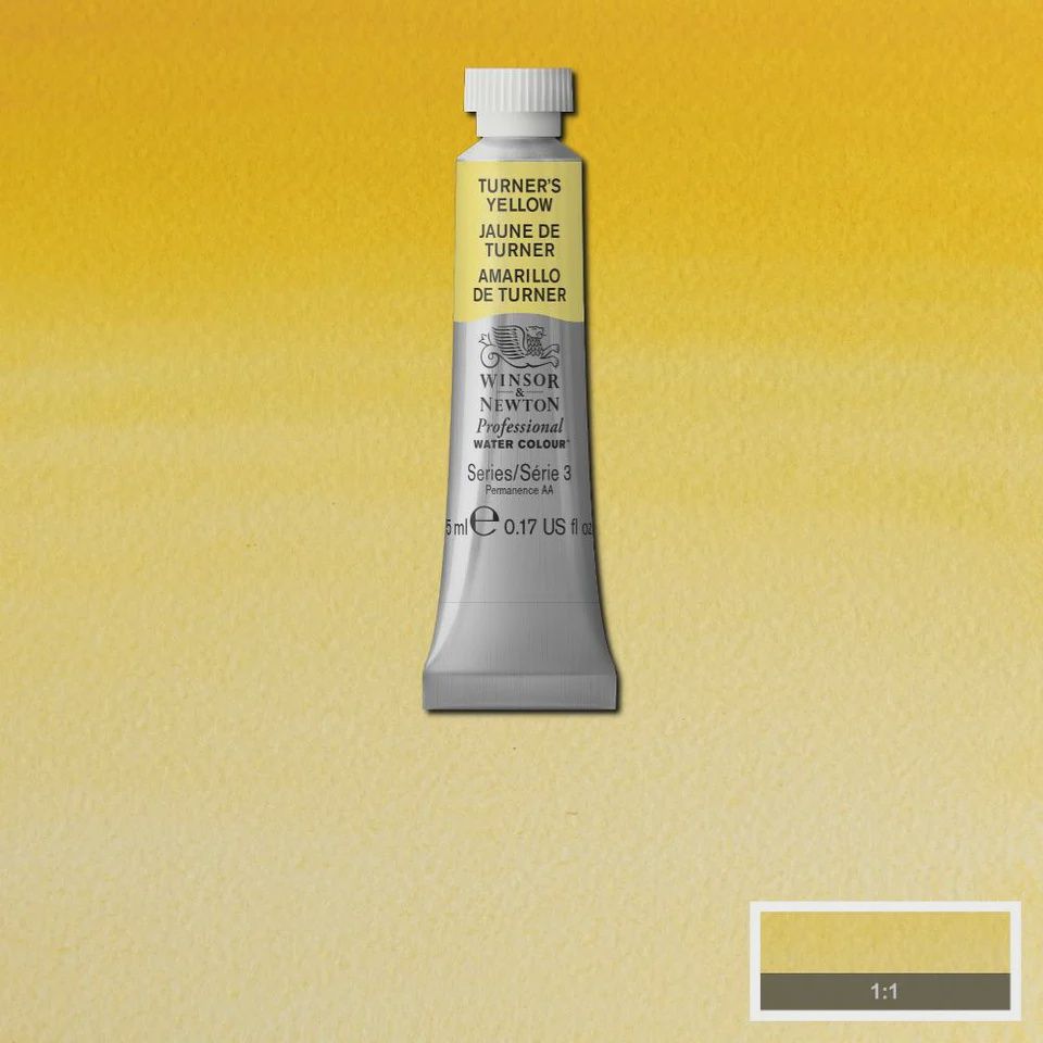 PROFESSIONAL WATERCOLOUR TURNERS YELLOW 5ML