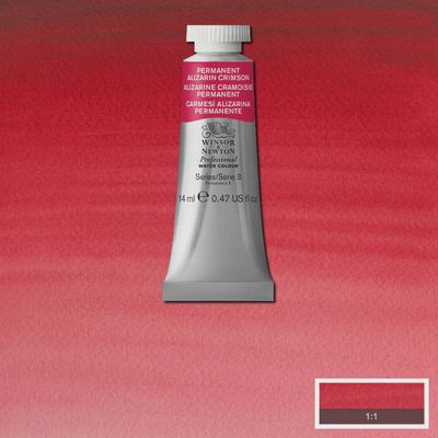 PROFESSIONAL WATERCOLOUR PERMANENT ALIZARIN CRIMSON 14ML