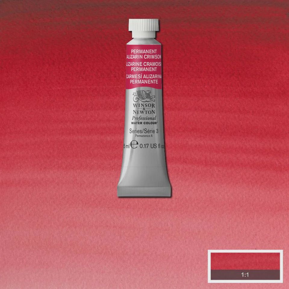 PROFESSIONAL WATER COLOUR PERMANENT ALIZARIN CRIMSON 5ML