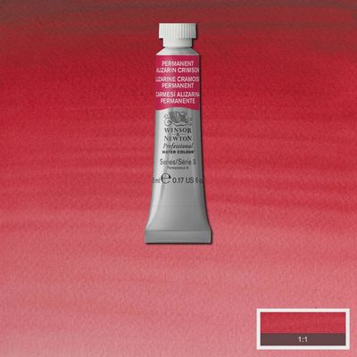 PROFESSIONAL WATERCOLOUR PERMANENT ALIZARIN CRIMSON 5ML