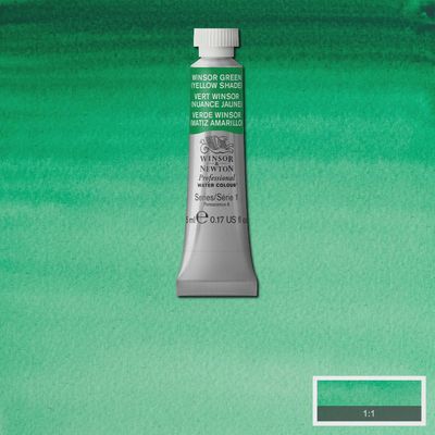 PROFESSIONAL WATERCOLOUR WINSOR GREEN YELLOW SHADE 5ML