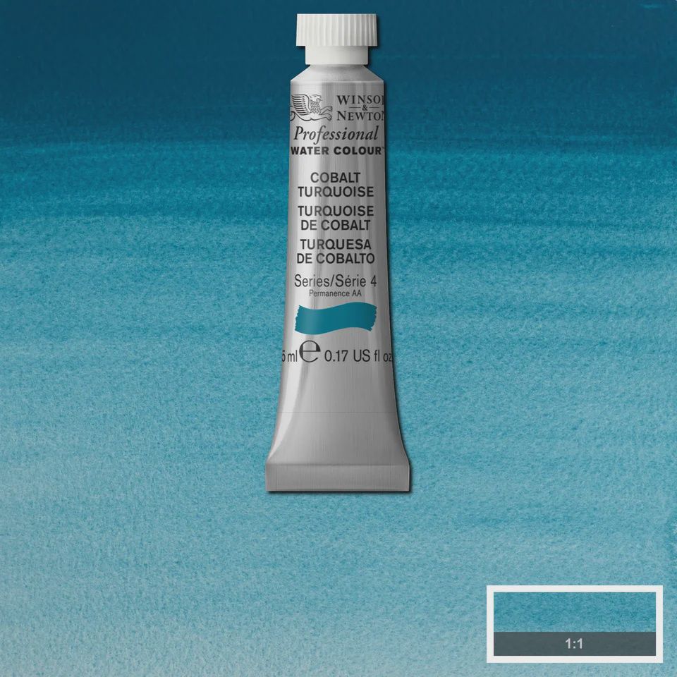PROFESSIONAL WATERCOLOUR COBALT TURQUOISE 5ML