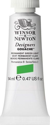 DESIGNERS GOUACHE PERMANENT GREEN LIGHT 14ML