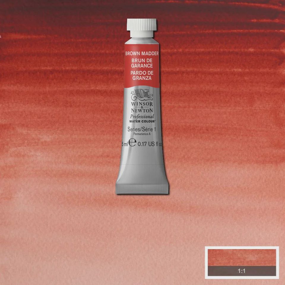 PROFESSIONAL WATER COLOUR BROWN MADDER 5ML