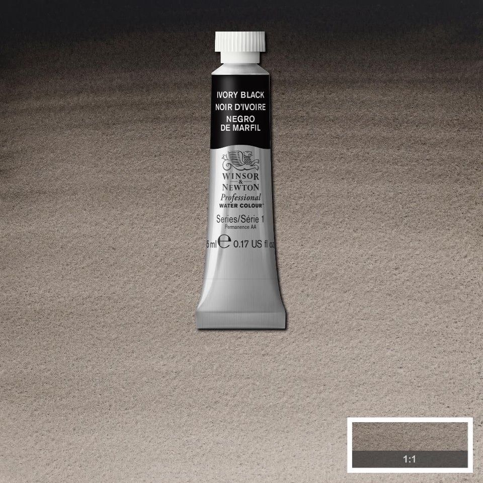 PROFESSIONAL WATER COLOUR IVORY BLACK 5ML