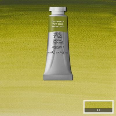 PROFESSIONAL WATERCOLOUR OLIVE GREEN 14ML