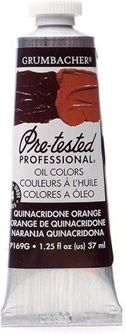 PRE-TESTED OIL QUINACRIDONE ORANGE 37ML