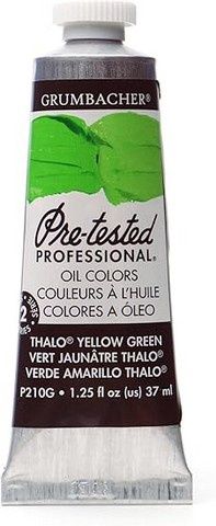 PRE-TESTED OIL THALO YELLOWGREEN 37ML