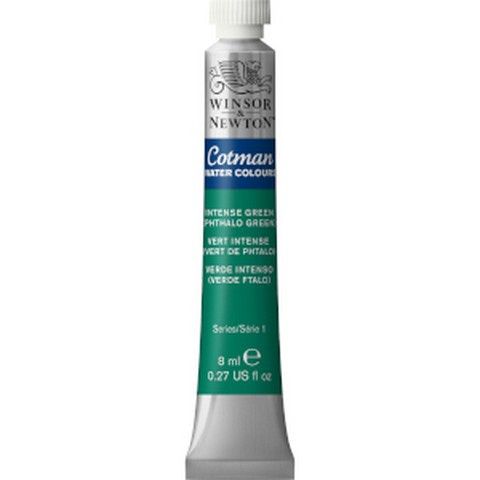 COTMAN WATERCOLOUR INTENSE PHTHALO GREEN 8ML