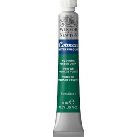 COTMAN WATERCOLOUR HOOKERS GREEN DARK 8ML