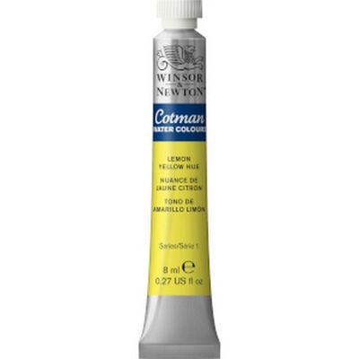 COTMAN WATERCOLOUR LEMON YELLOW HUE 8ML