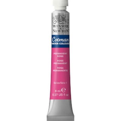 COTMAN WATERCOLOUR PERMANENT ROSE 8ML