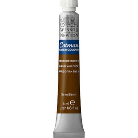 COTMAN WATERCOLOUR VANDYKE BROWN 8ML