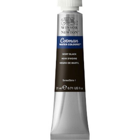 COTMAN WATERCOLOUR 21ML IVORY BLACK