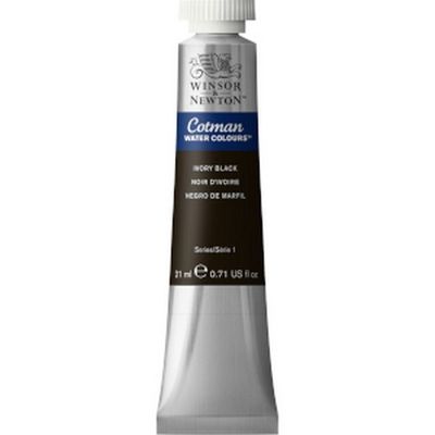 COTMAN WATERCOLOUR 21ML IVORY BLACK