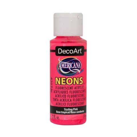 ACRYLIC NEON SIZZLG PINK