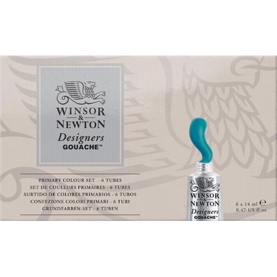 DESIGNERS GOUACHE PRIMARY 6PC SET