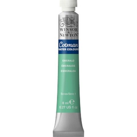 COTMAN WATERCOLOUR EMERALD 8ML